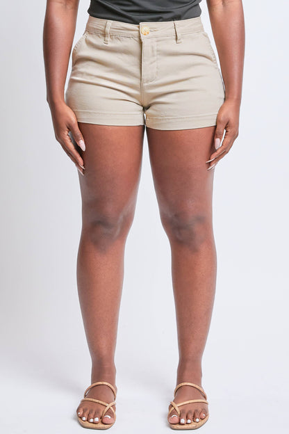 Junior Mid Rise Side Slit Trouser Shorts