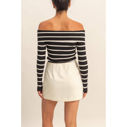 High-Waist Classic A-Line Mini Skort