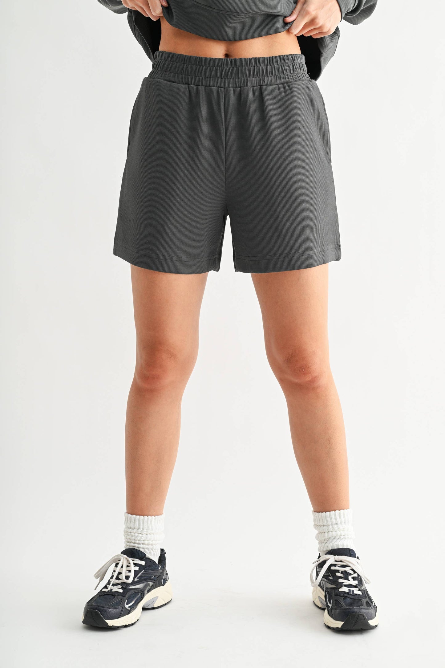 Luxe Sand Wash Rib Lounge Shorts