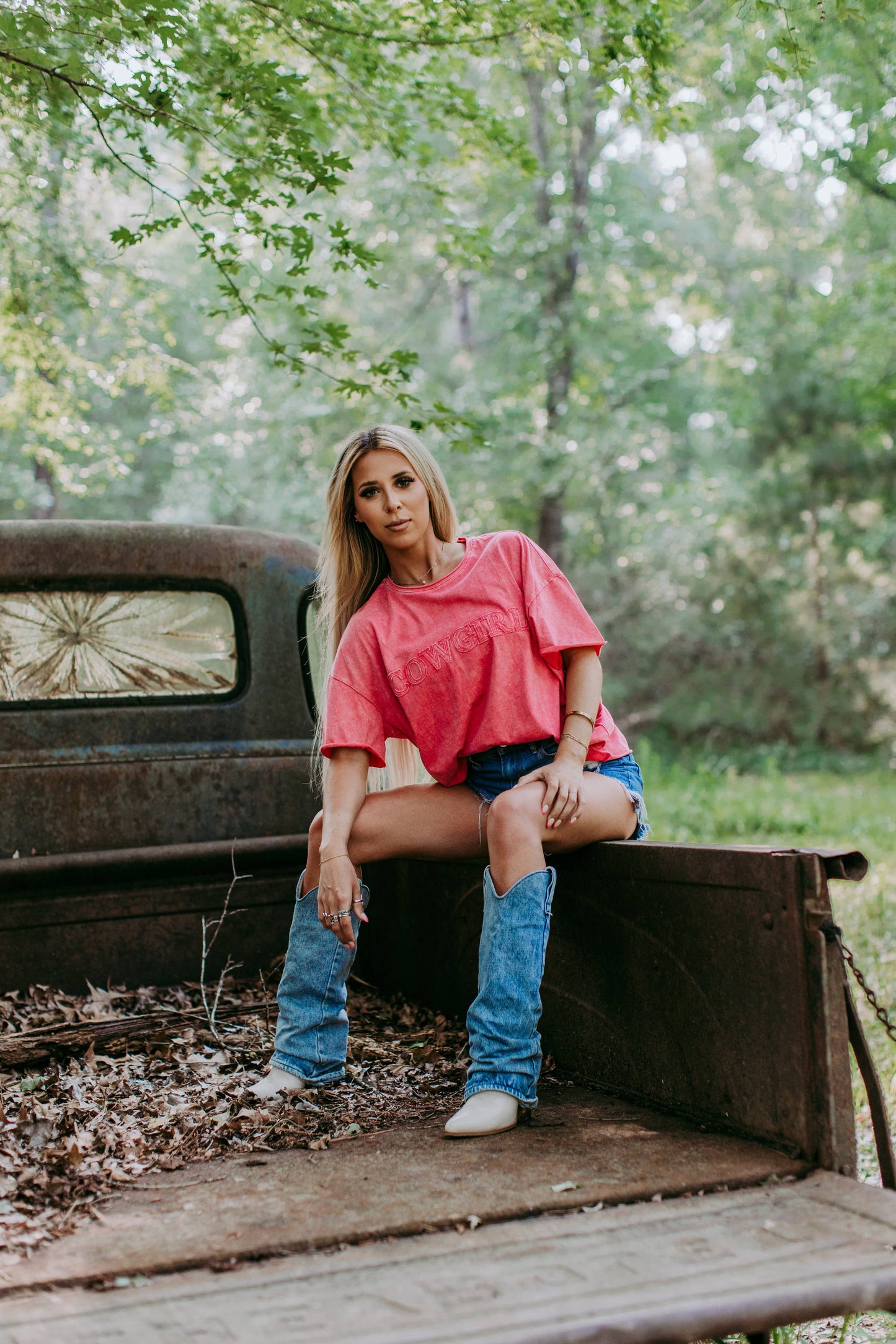 Cowgirl Acid Washed SL Tee