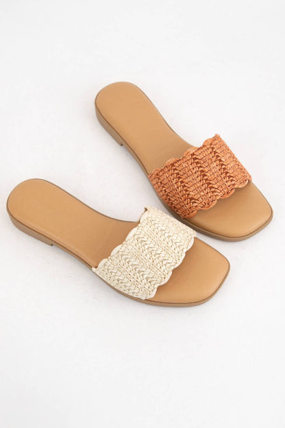 Screen Scallop Rafffin Sandal