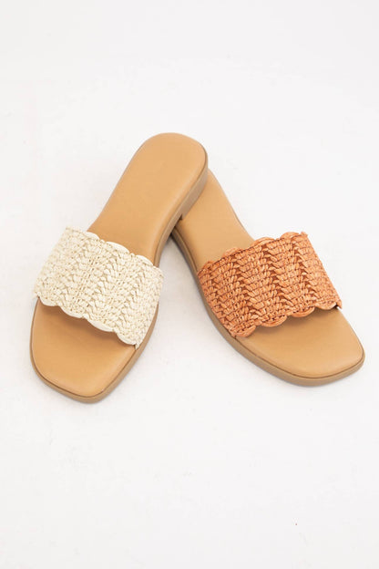 Screen Scallop Rafffin Sandal