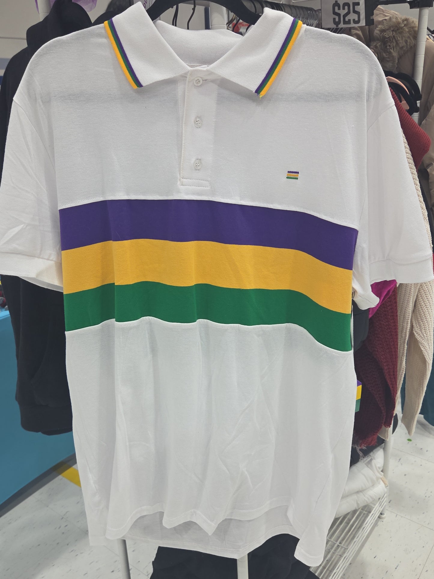 Mardi Gras Collar Shirt